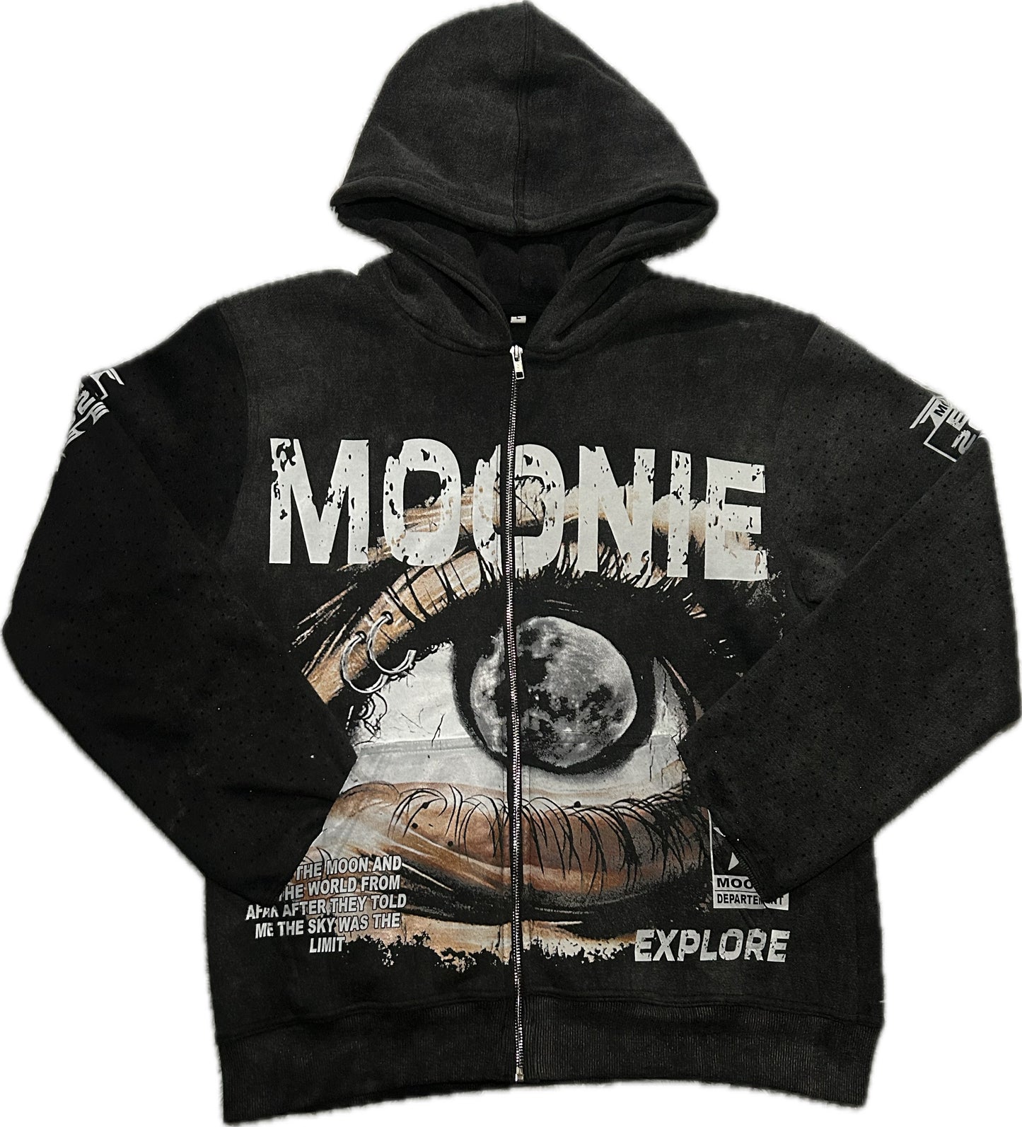 Black MOONIE ONE STEP Zip Up